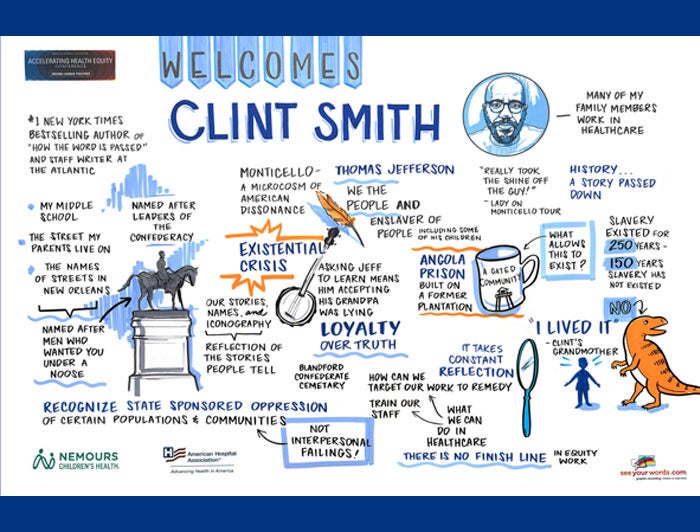 2024 Accelerating Health Equity Conference | Clint Smith Opening Keynote Illustration 