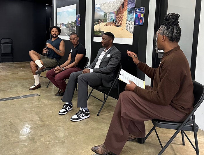 Panel discussion during the BlaqOut community immersion experience