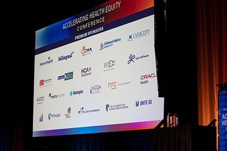 Accelerating Health Equity Conference - Premium sponsors slide