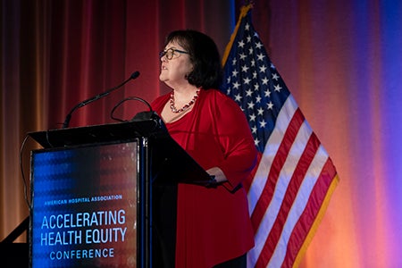 Accelerating Health Equity Conference - Sponsor introduces keynote session